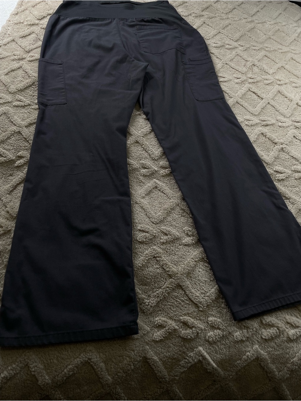 Cherokee Maternity/Comfort Stretch Panel Gray Scrub Pants ~ Sz Medium Medical - Picture 9 of 10